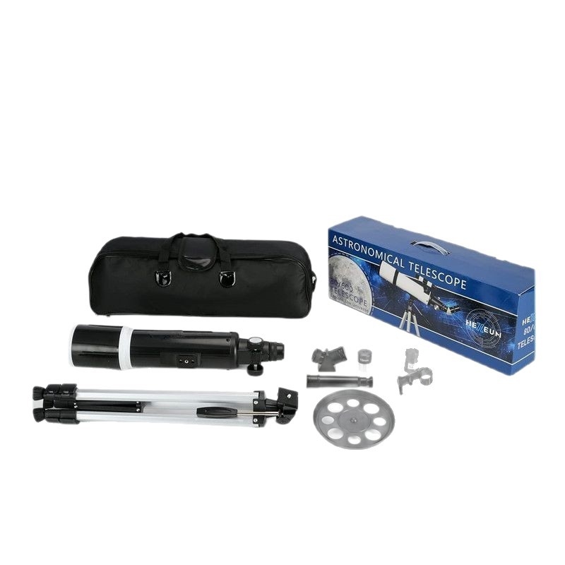 Tarpvalstybinis F80600M astronominis teleskopas su žvaigždžių ieškikliu vaikams, skirtas mėnulio stebėjimui, didelės raiškos lauko teleskopas, didmeninė prekyba