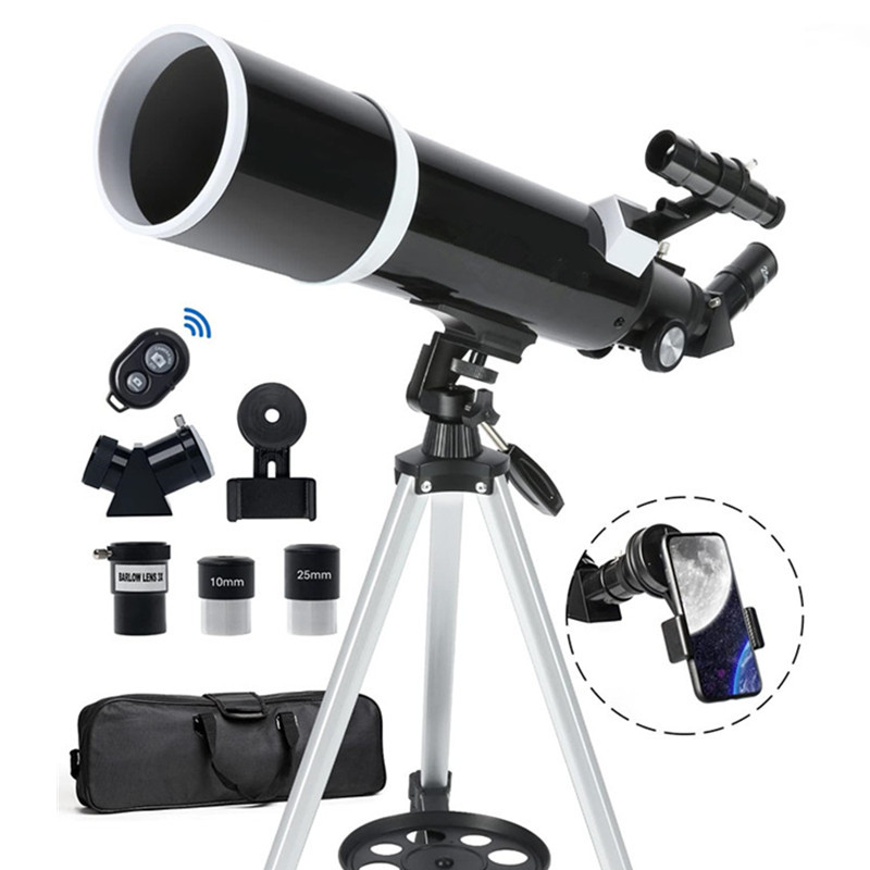 Tarpvalstybinis F80600M astronominis teleskopas su žvaigždžių ieškikliu vaikams, skirtas mėnulio stebėjimui, didelės raiškos lauko teleskopas, didmeninė prekyba