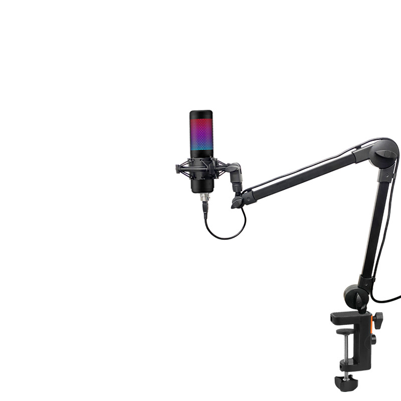 Új, fixpontos, rugó nélküli, fém klipszes mikrofonkonzol élő közvetítéshez, nagykereskedelmi mikrofonkonzol