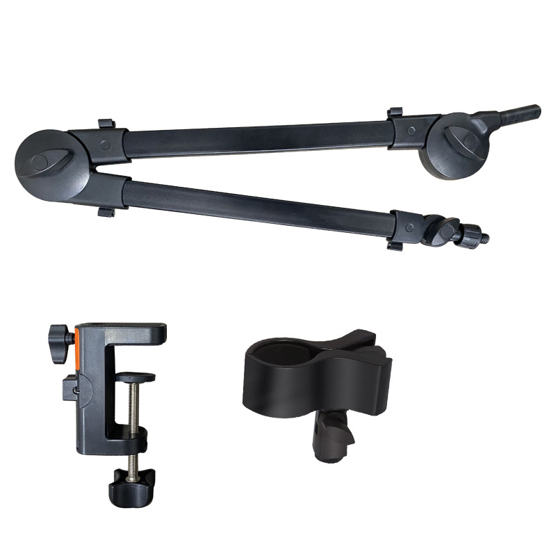 Új, fixpontos, rugó nélküli, fém klipszes mikrofonkonzol élő közvetítéshez, nagykereskedelmi mikrofonkonzol