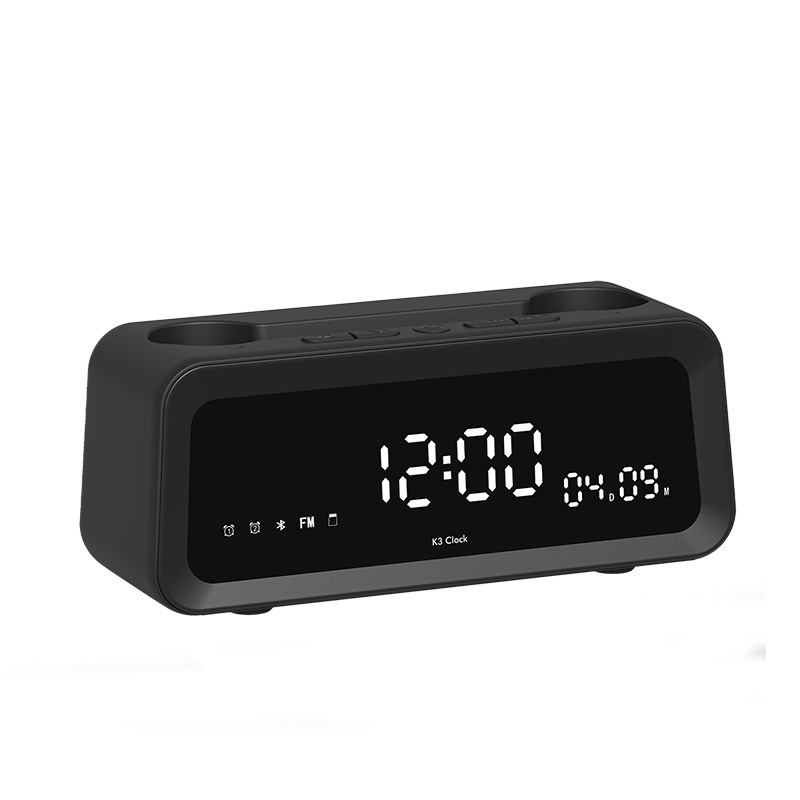 Piiriülese allika tehase K3 kella äratuskell Bluetooth kõlar juhtmevaba bass uus loominguline ekraan arvuti heli