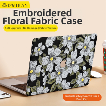 Naujo stiliaus „Guofeng“ siuvinėtas „Apple“ kompiuterio apsauginis dėklas, tinkantis „Macbook“ apsauginiam dėklui, nešiojamojo kompiuterio „Pro“ apsauginiam dėklui