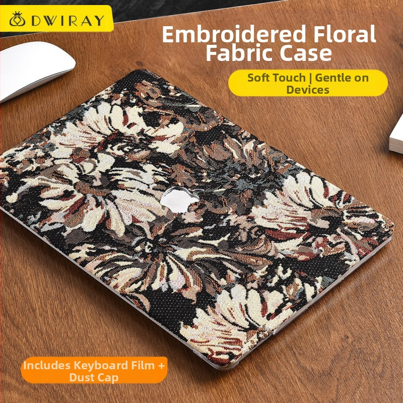 Naujo stiliaus „Guofeng“ siuvinėtas „Apple“ kompiuterio apsauginis dėklas, tinkantis „Macbook“ apsauginiam dėklui, nešiojamojo kompiuterio „Pro“ apsauginiam dėklui