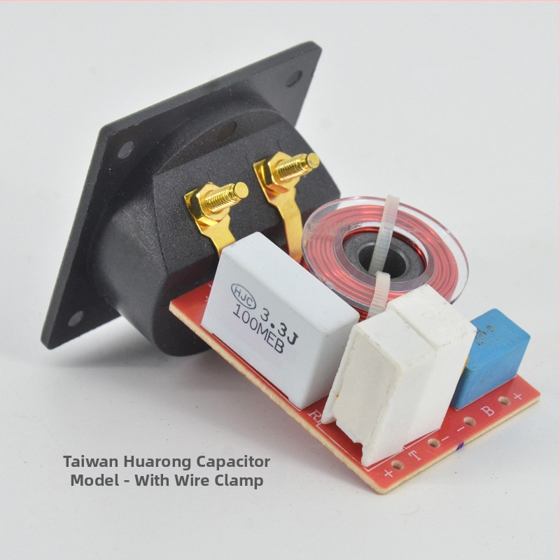 Звуков високоговорител с две честотни делители, подобряване на качеството на звука, делител на честотата на високоговорителя, кросоувър разделител