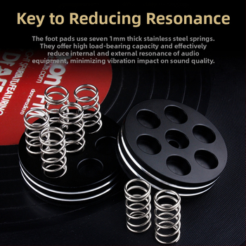 HIFI palaviku helivõimendi kõlar vedru amortisaator jalaküün CD sapi masin alumiiniumsulamist amortisaator jalapadi libisemiskindel padi