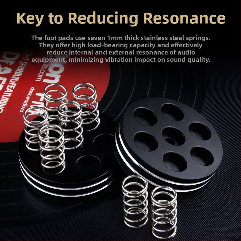 HIFI треска аудио усилвател високоговорител пружинен амортисьор крак пирон CD жлъчна машина алуминиева сплав амортисьор подложка за крака неплъзгаща се подложка