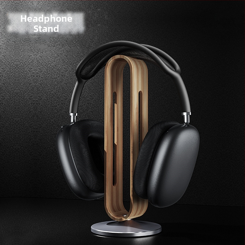 Stojan na slúchadlá Boneruy, hliníková zliatina, stolný bambus, silikónový stojan na umenie, herný stojan na slúchadlá