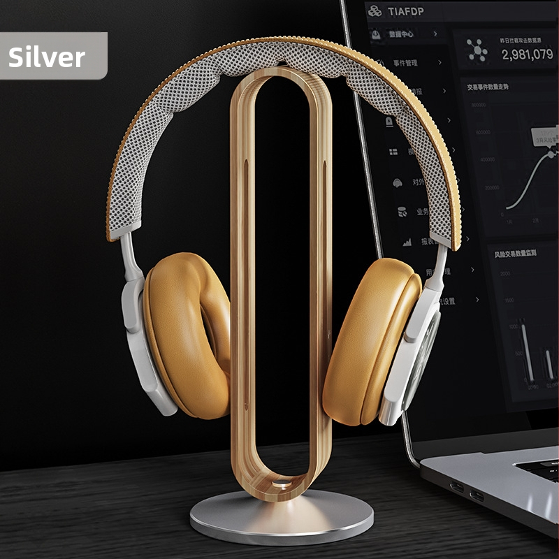 Boneruy kõrvaklappide alus alumiiniumsulamist lauaarvuti bambusest silikoonist kunsti hoiustamisrest mängukõrvaklappide alus