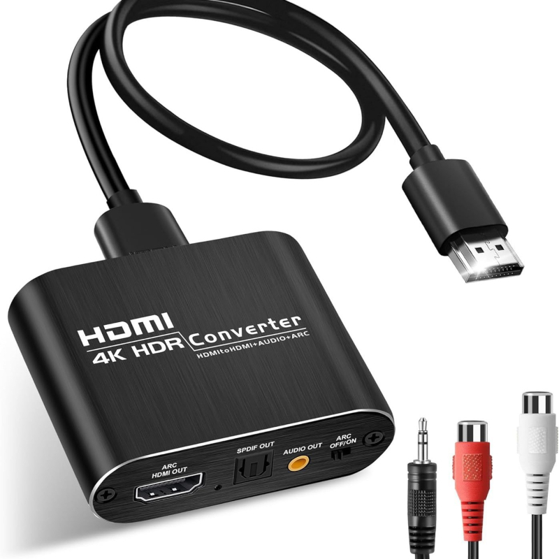 HDMI optiskās šķiedras austiņu pārveidotājs 4K60Hzhdmi uz HDMI 5.1 audio