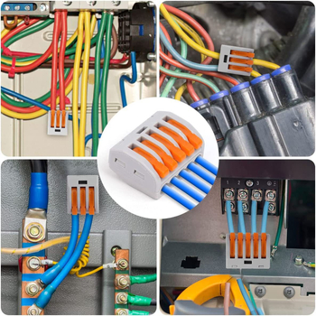 34 τεμάχια καλωδίου σύνδεσης γρήγορης σύνδεσης ακροδεκτών μίνι κουτί 1 είσοδος και έξοδος