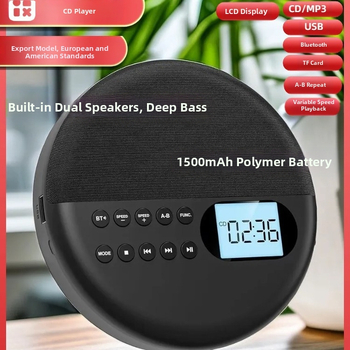 Határokon átnyúló CD-lejátszó Bluetooth hangszóró magzati oktatógép diák ismétlő angol tanulógép, TF kártya, USB, kettős hangszóró