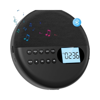 Határokon átnyúló CD-lejátszó Bluetooth hangszóró magzati oktatógép diák ismétlő angol tanulógép, TF kártya, USB, kettős hangszóró
