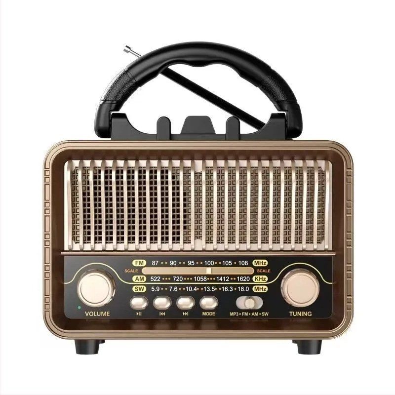 Prekogranični 2025 Novi full-band Retro Stereo Radio Podržava Card U Disk Bluetooth zvučnik