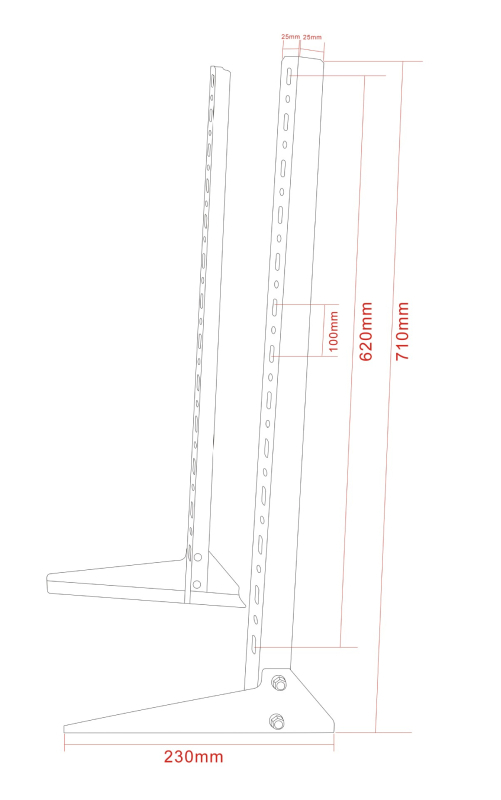 Suport de bază pentru televizor LCD 43 49 55 65 75 inch, suport universal pentru birou, fără perforații, reglabil pe înălțime