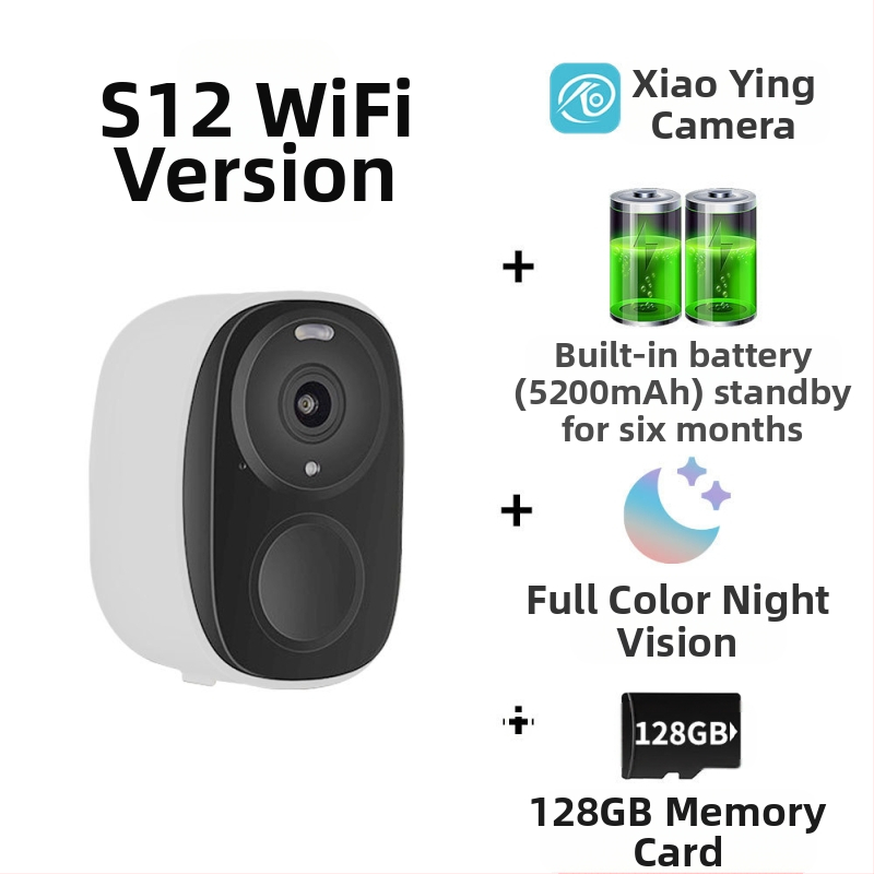 Határokon átnyúló, népszerű, alacsony fogyasztású akkumulátoros kamera beltéri vezeték nélküli, dugaszolható, teljes színű éjjellátó, nagy felbontású megfigyelőkamera