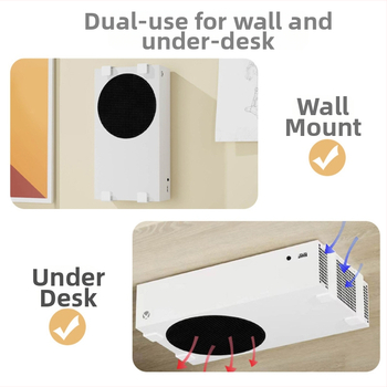 Laua alla riputatav kaheotstarbeline riputusraam Xbox Series S mängude tarvikute hoiustamise käepidemega