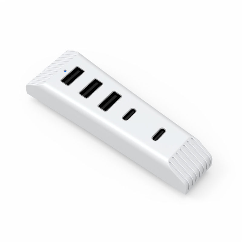 Alkalmas PS5 Slim Host Hub nagysebességű átviteli bővítőhöz, PS5Slim Host 5 az 1-ben Hub átalakítóhoz