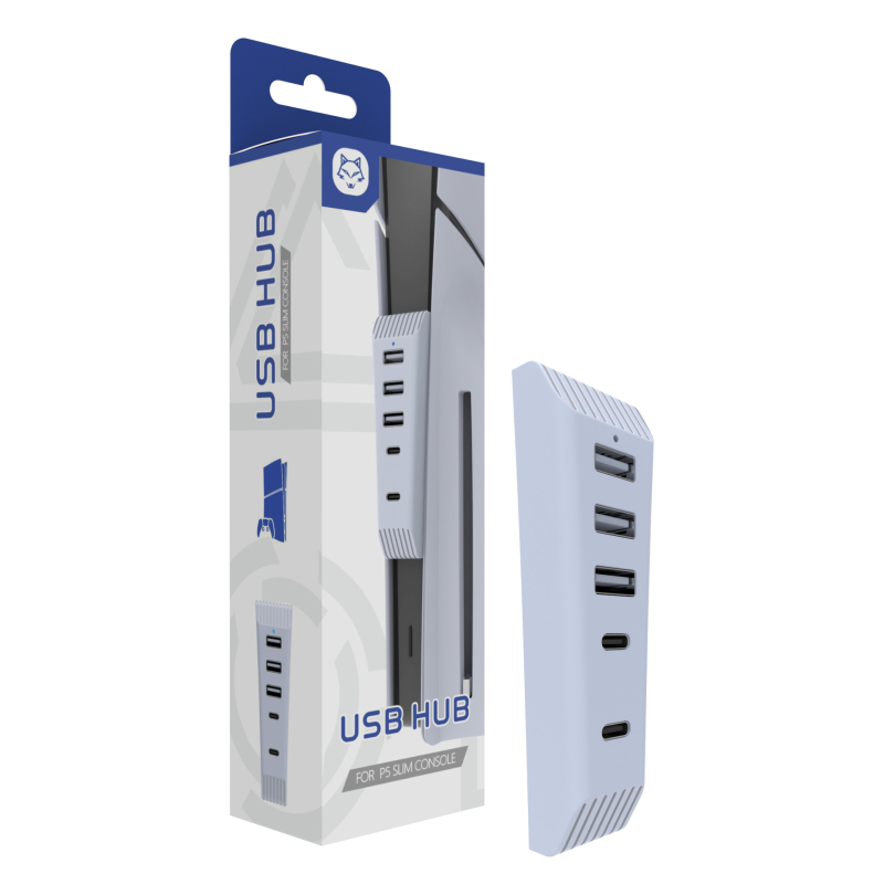 Alkalmas PS5 Slim Host Hub nagysebességű átviteli bővítőhöz, PS5Slim Host 5 az 1-ben Hub átalakítóhoz