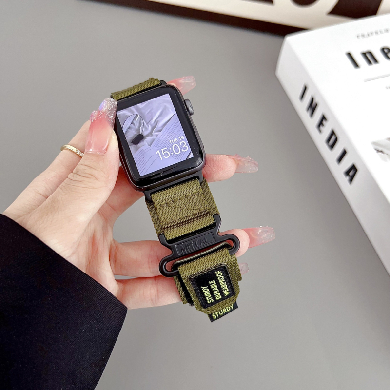 Sobib Apple 5678910 põlvkonna reguleeritava randmerihmaga, Ultra49mm Revision Alpine nailonrihm