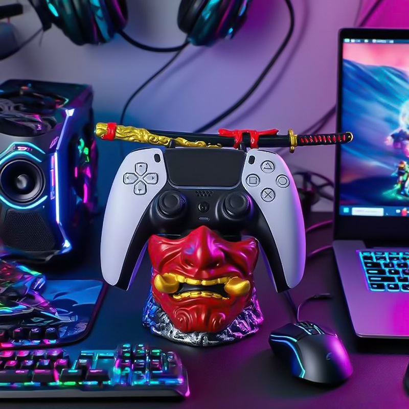 Ghostface Warrior Sword fogantyútartó PS5/PS4/Xbox játékfogantyú semleges tartó high-end asztali dísz