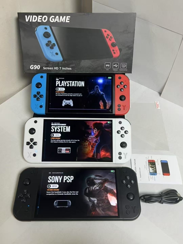 Piiriülene uus G90 pihuarvuti mängukonsool, televiisor, kodune pihuarvuti, kaasaskantav arkaadmäng HD PSP-l, nostalgiline retroarkaadmäng