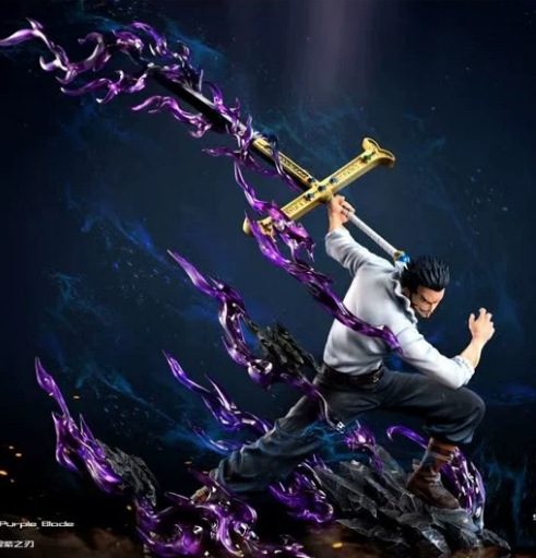 Mihawk Sky Painting Eagle Eye Limited Edition lila sötétzöld egyrészes GK figura divatos modell szoborkiállítás