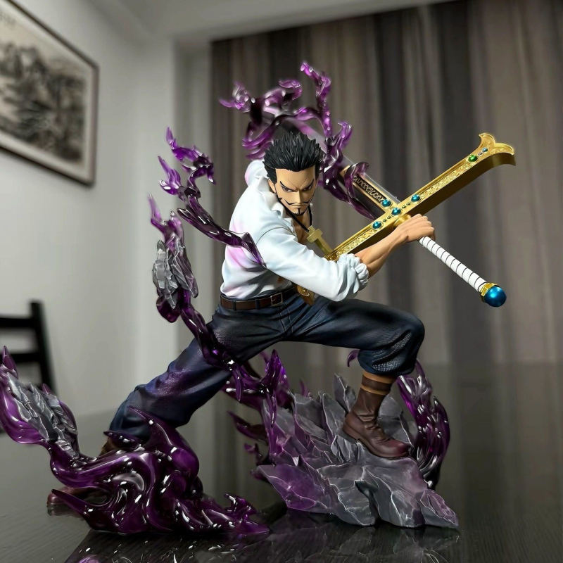 Mihawk Sky Painting Eagle Eye Limited Edition lila sötétzöld egyrészes GK figura divatos modell szoborkiállítás
