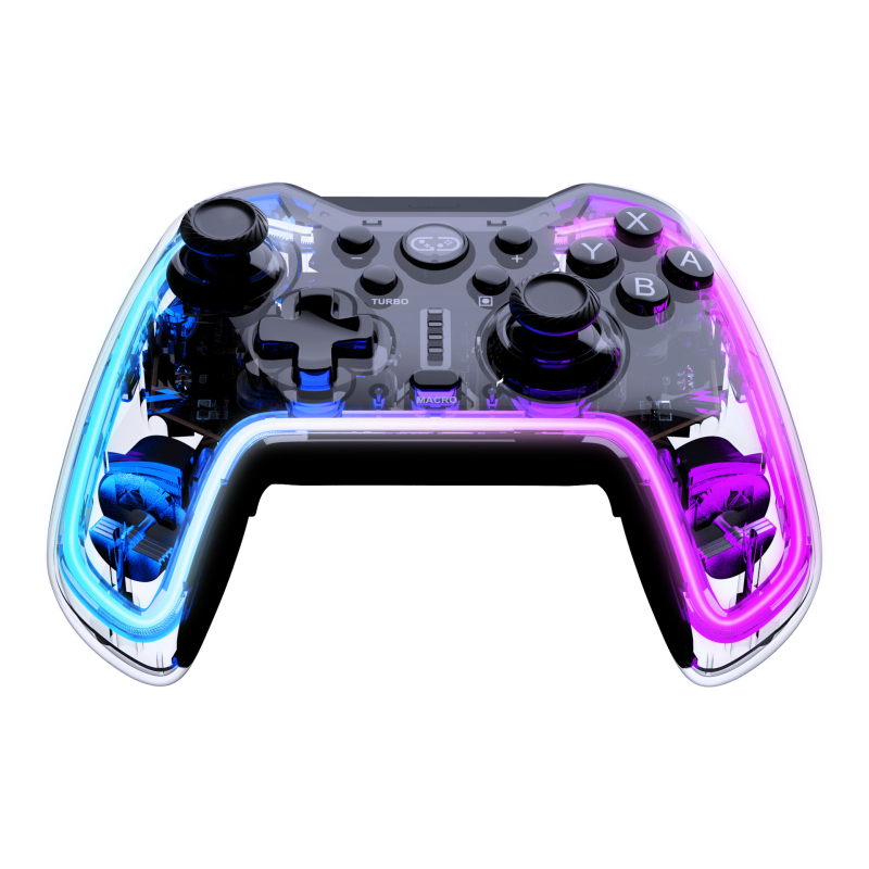 Switchi mängupult neoon RGB värviline helendav Switch Pro juhtmevaba mängupult 6-teljeline kehatunnetus