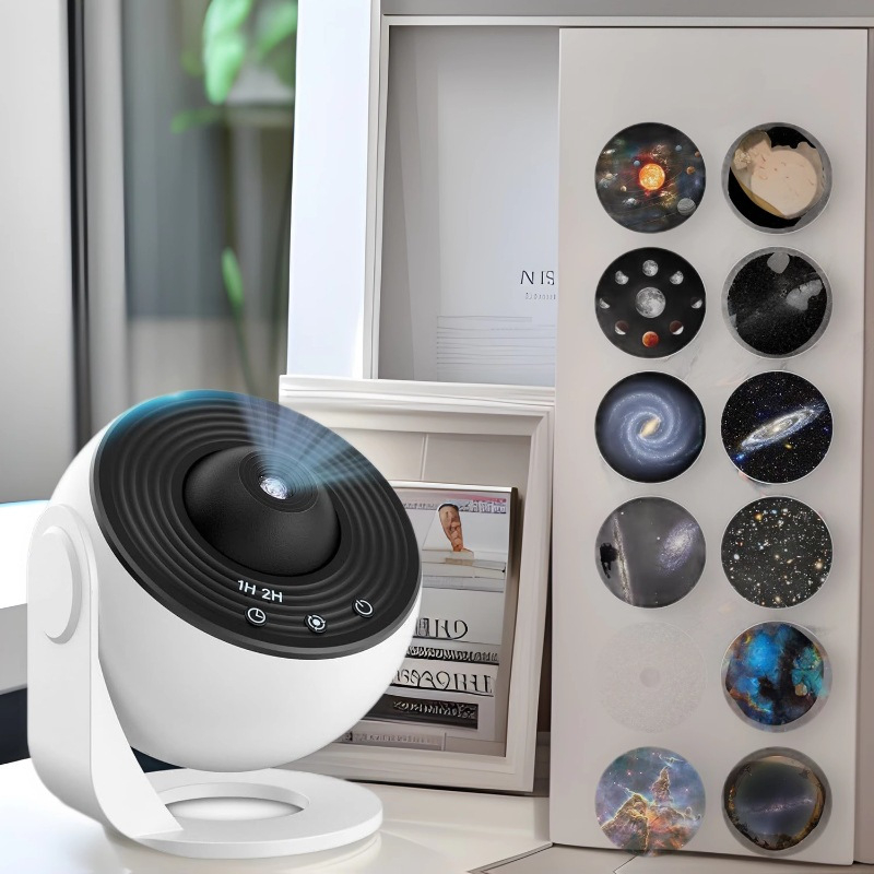 Határokon átnyúló gömb fókuszáló vetítőlámpa HD fókuszáló éjszakai fény 13 kártyás film égbolt csillagok légkör asztali lámpa