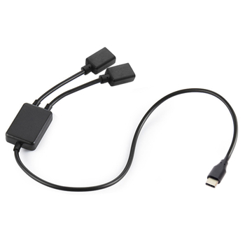 UC-127 mobiltelefon és tablet Type-C USB-C HUB apa-nő egy-kettő csatlakozóval, billentyűzet és egér kábellel