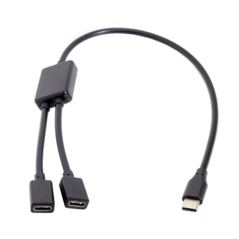 UC-127 mobiltelefon és tablet Type-C USB-C HUB apa-nő egy-kettő csatlakozóval, billentyűzet és egér kábellel