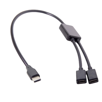 UC-127 mobiltelefon és tablet Type-C USB-C HUB apa-nő egy-kettő csatlakozóval, billentyűzet és egér kábellel