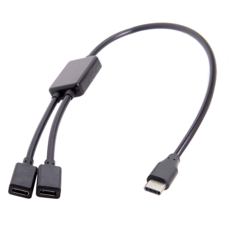 UC-127 mobiltelefon és tablet Type-C USB-C HUB apa-nő egy-kettő csatlakozóval, billentyűzet és egér kábellel