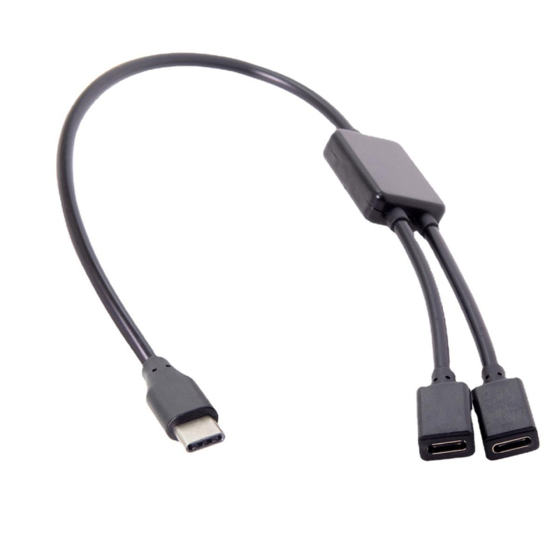 UC-127 mobiltelefon és tablet Type-C USB-C HUB apa-nő egy-kettő csatlakozóval, billentyűzet és egér kábellel