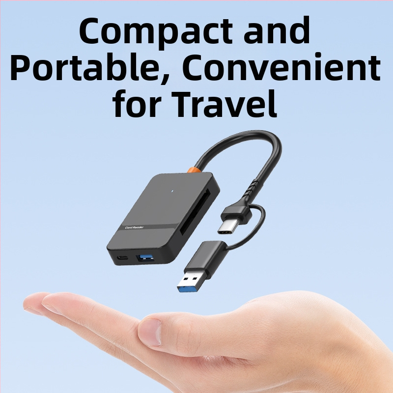Нов USB3.0/TYPE-C четец за четири карти SD/TF/CF/MS, многофункционален, високоскоростен