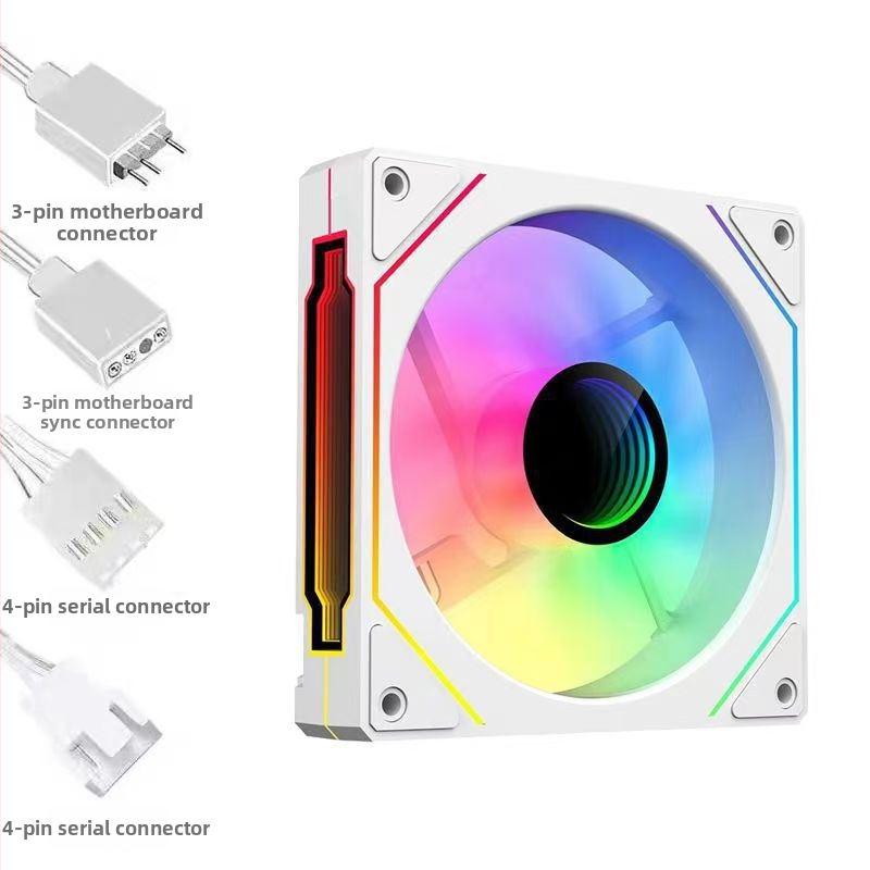 Prism 4Pro 12cm korpuseventilaator 5V Argb Divine Light Synchronization Thousand-Layer Mirror lauaarvuti jahutusventilaator