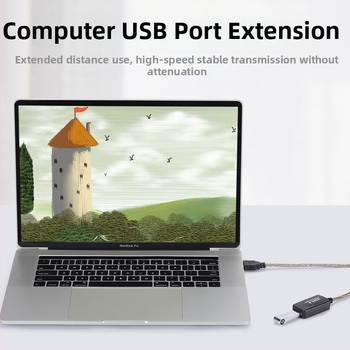 USB2.0 pikendusliin 5 meetrit 10 meetrit 15 meetrit USB isas-naissoost signaalivõimendi traadita võrgukaardi andmete pikendusliin