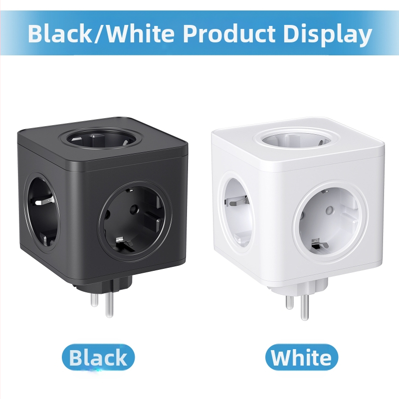 Европейски куб на Рубик, петпозиционен стенен контакт, Amazon, трансгранична електронна търговия, европейски адаптер, еднократно завъртане, многофункционален, висока мощност