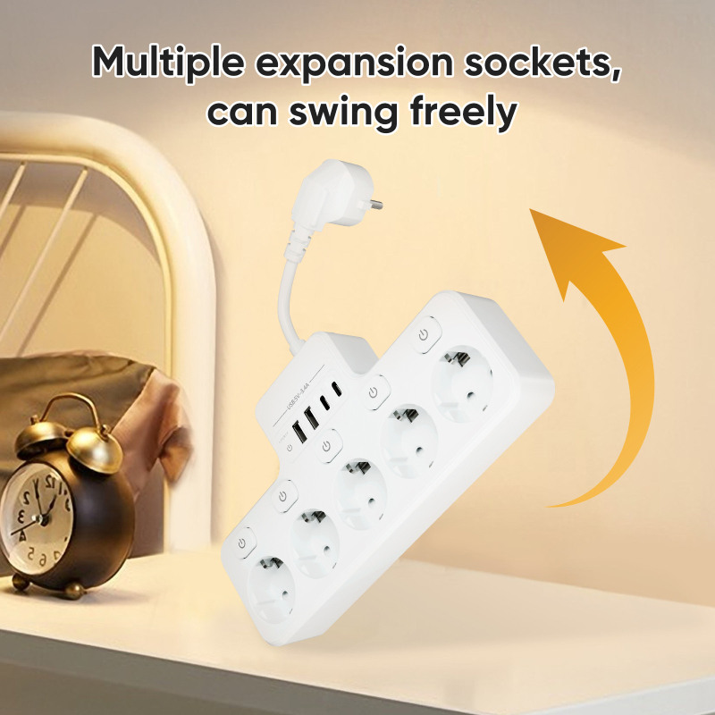 Euroopa standardile vastav lühikese joone, 5-auguline mitme bitiga USB TYPE-C pistikplaat, Saksa standard, Prantsuse standard, mitmeotstarbeline pistikupesa