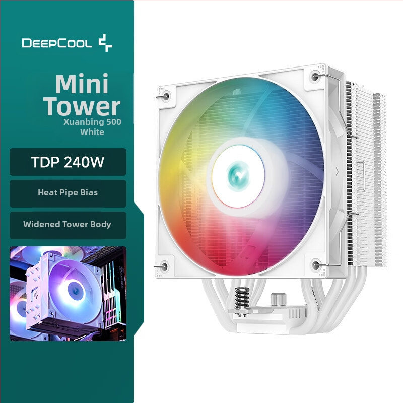 Kyushu Fengshen Xuan Bing 500 V5 protsessori radiaator lauaarvuti AM5 vaikne ARGB ventilaator