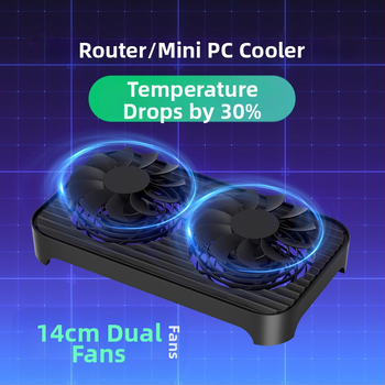 USB jahutusventilaator Z-X4 ruuteri radiaatori alus digiboksi hostklamber 14 cm ventilaator