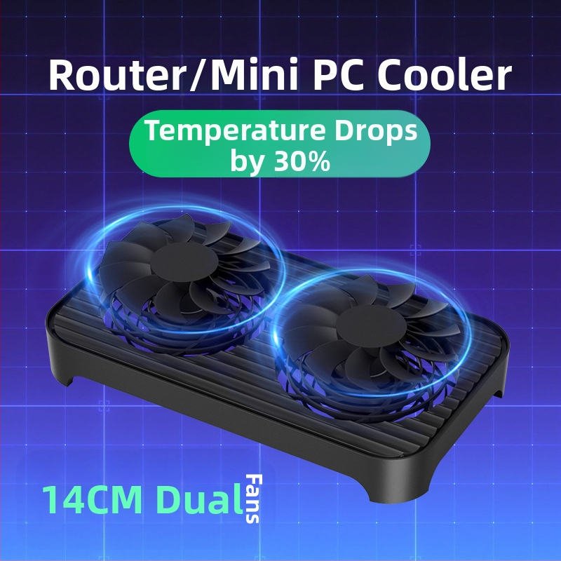 USB jahutusventilaator Z-X4 ruuteri radiaatori alus digiboksi hostklamber 14 cm ventilaator