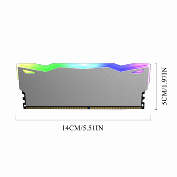 Lauaarvuti Argb mälumooduli jahutusvest, Aura Synciga ühilduv Ddr4/Ddr5 mälumoodul, lai/kitsas jahutusradiaator