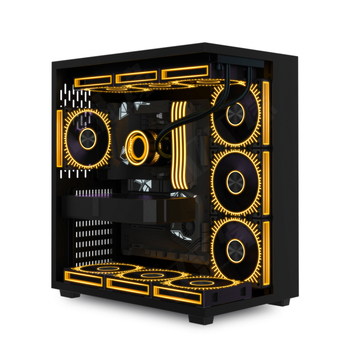 Uus päikesejumala traadita splaissingu prisma 4 jumalavalgusega sünkroonne ARGB šassii merevaatega ruumijahutusventilaator 12cm