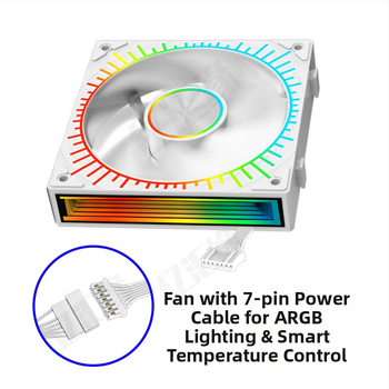 Uus päikesejumala traadita splaissingu prisma 4 jumalavalgusega sünkroonne ARGB šassii merevaatega ruumijahutusventilaator 12cm