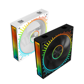 Uus päikesejumala traadita splaissingu prisma 4 jumalavalgusega sünkroonne ARGB šassii merevaatega ruumijahutusventilaator 12cm