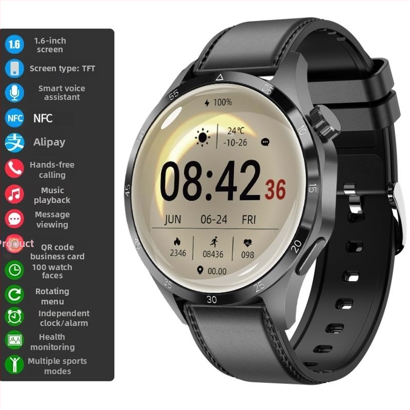 Nutikell Uus GT4pro Top uue meeste multifunktsionaalse veekindla sporditelefoniga, suure ekraaniga, ülipika ooterežiimiga