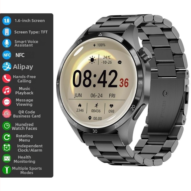 Nutikell Uus GT4pro Top uue meeste multifunktsionaalse veekindla sporditelefoniga, suure ekraaniga, ülipika ooterežiimiga