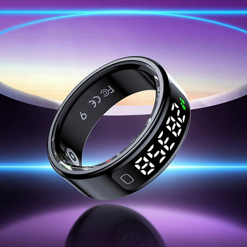 Трансграничен нов R11C интелигентен пръстен за наблюдение на пулса, кръвния кислород, съня и здравето с дисплей, крачкомер, интелигентен пръстен