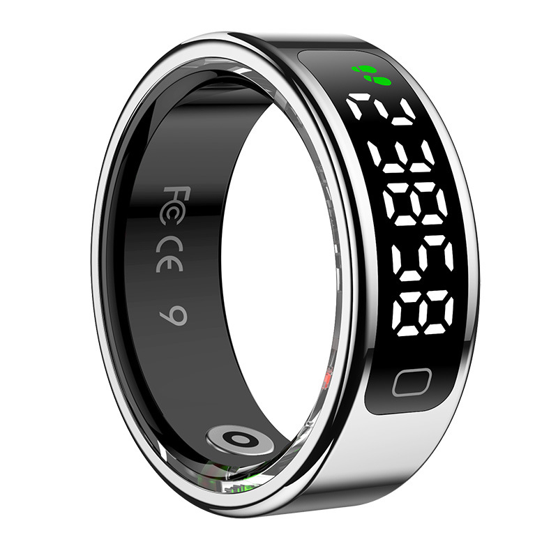 Трансграничен нов R11C интелигентен пръстен за наблюдение на пулса, кръвния кислород, съня и здравето с дисплей, крачкомер, интелигентен пръстен
